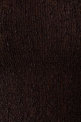 Mattais Boucle Knit Top - Dark Chocolate