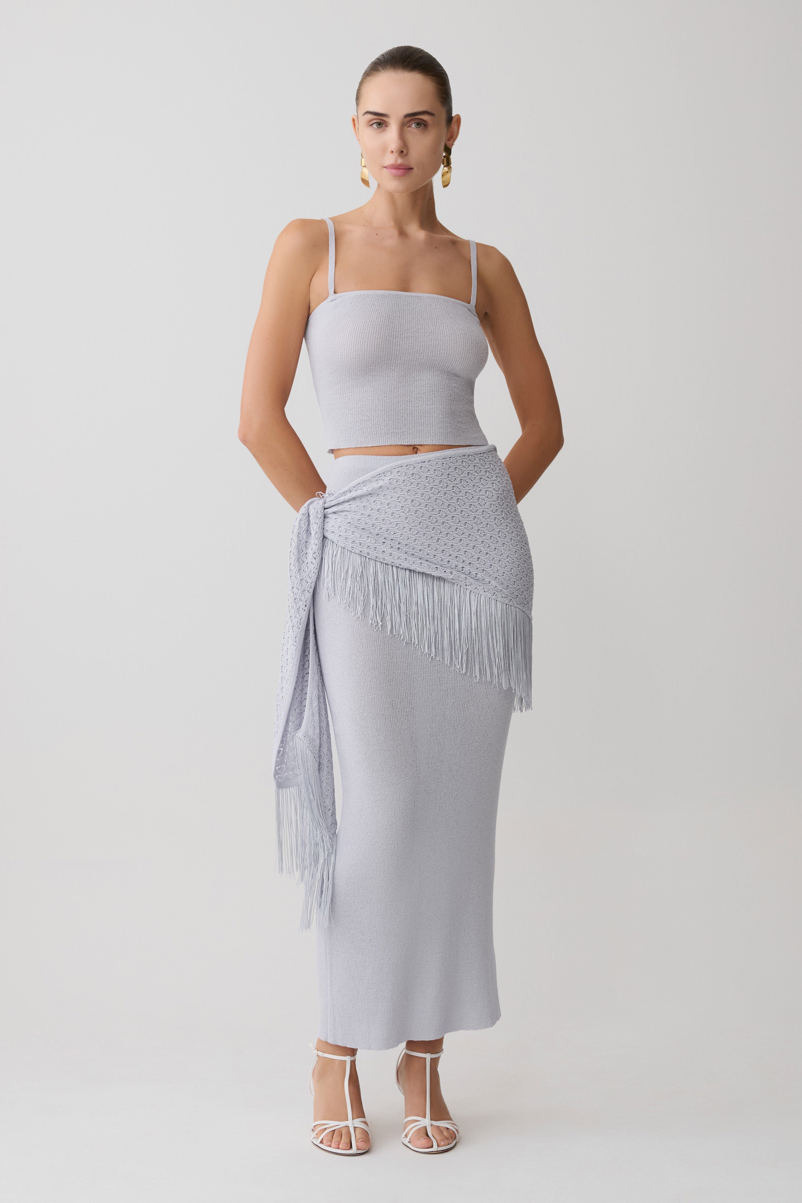 Jaytee Knit Top - Sky Blue
